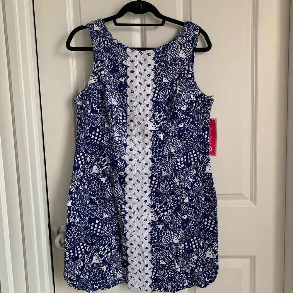 Lilly for Target NWT Blue & White Dress Size 14